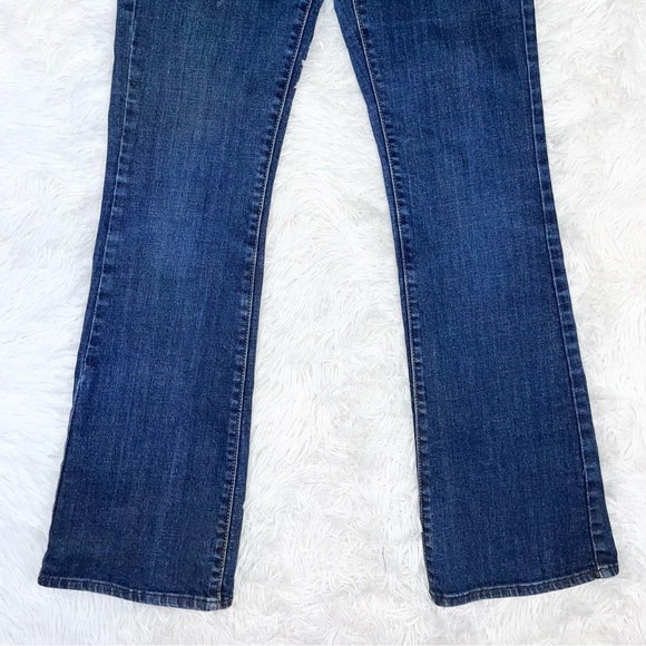 LEVI’S Slight Curve Mid-Rise Classic Bootcut Blue Denim Jeans 2/26 Dark Wash - Picture 4 of 10